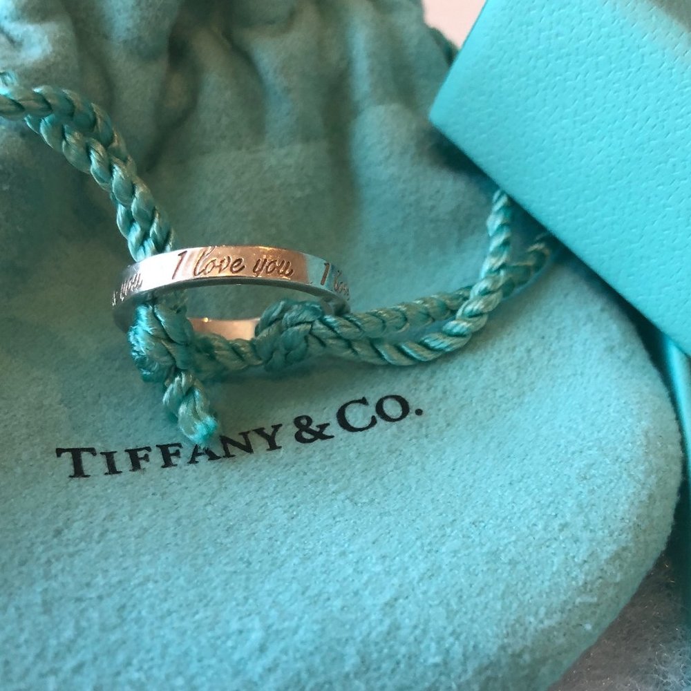 Tiffany & Co. "I love you" band ring Size 5.5